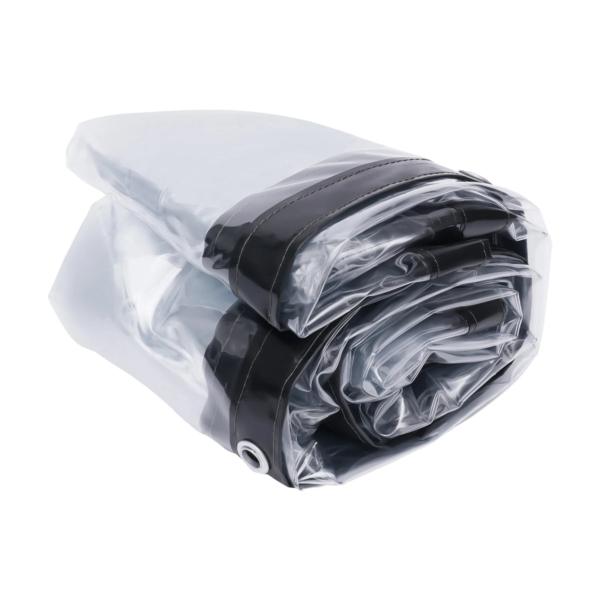 Clear PVC Tarpaulin, 0.5mm 8x10ft Waterproof Transparent Tarp with Metal Grommets, Low Temp Resistant Windproof Cover for Balcony Outdoor Awning