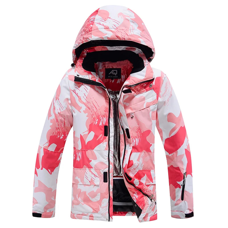 Fashion, Women's, Waterproof Snow Suit Sets, Snowboarding Clothing, Ski Costumes, Winter Wear, Jacket, Strap Pant, Girl's