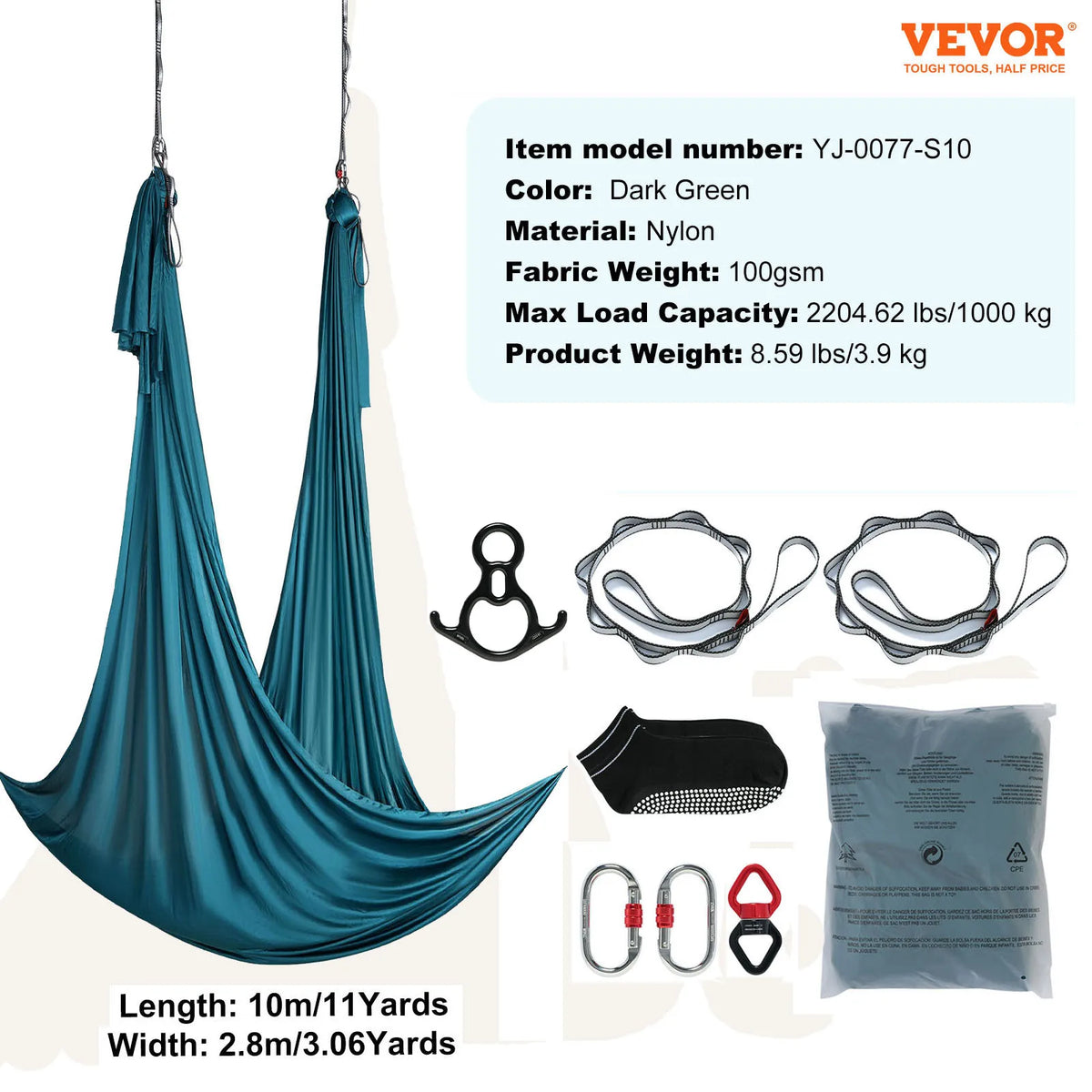 SucceBuy Aerial Yoga Hammock Swing Kit for Fitness and Inversions