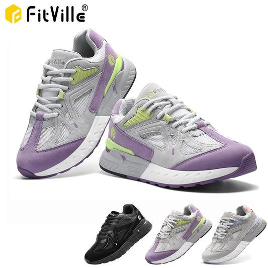 FitVille Women's Orthopedic Walking Running Shoes For Plantar Fasciitis Relief