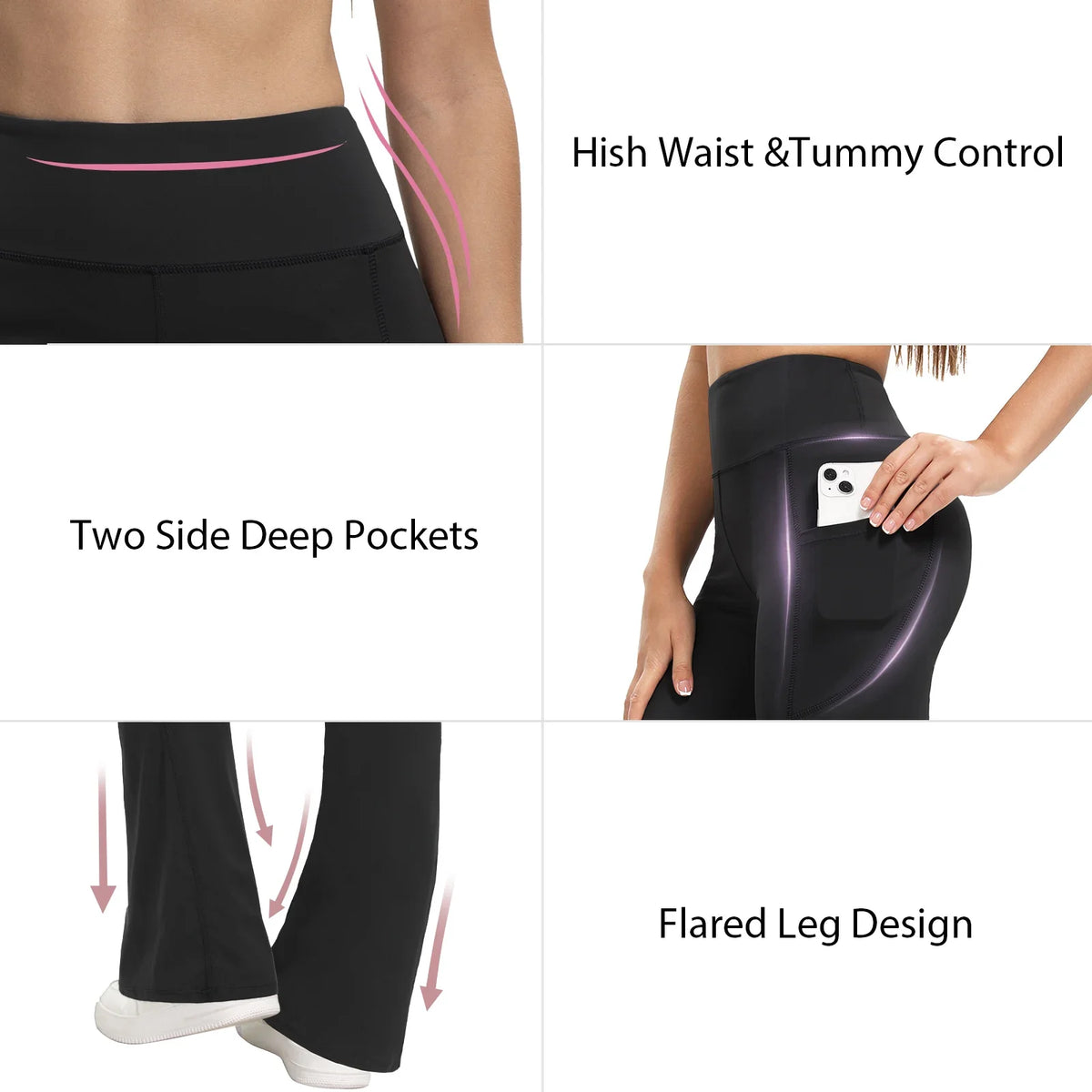 Women High Stretch Curved Seam Leggings For Gym And Fitness