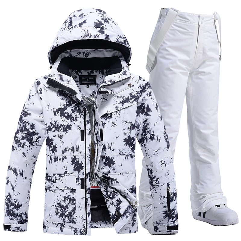 Fashion, Women's, Waterproof Snow Suit Sets, Snowboarding Clothing, Ski Costumes, Winter Wear, Jacket, Strap Pant, Girl's