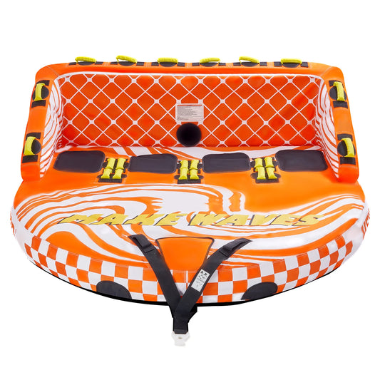 VEVOR Towable Tube for Boating 1-4 Riders Inflatable Boat Tubes and Towables 680lbs Water Sport Towable Tube for Boat to Pull