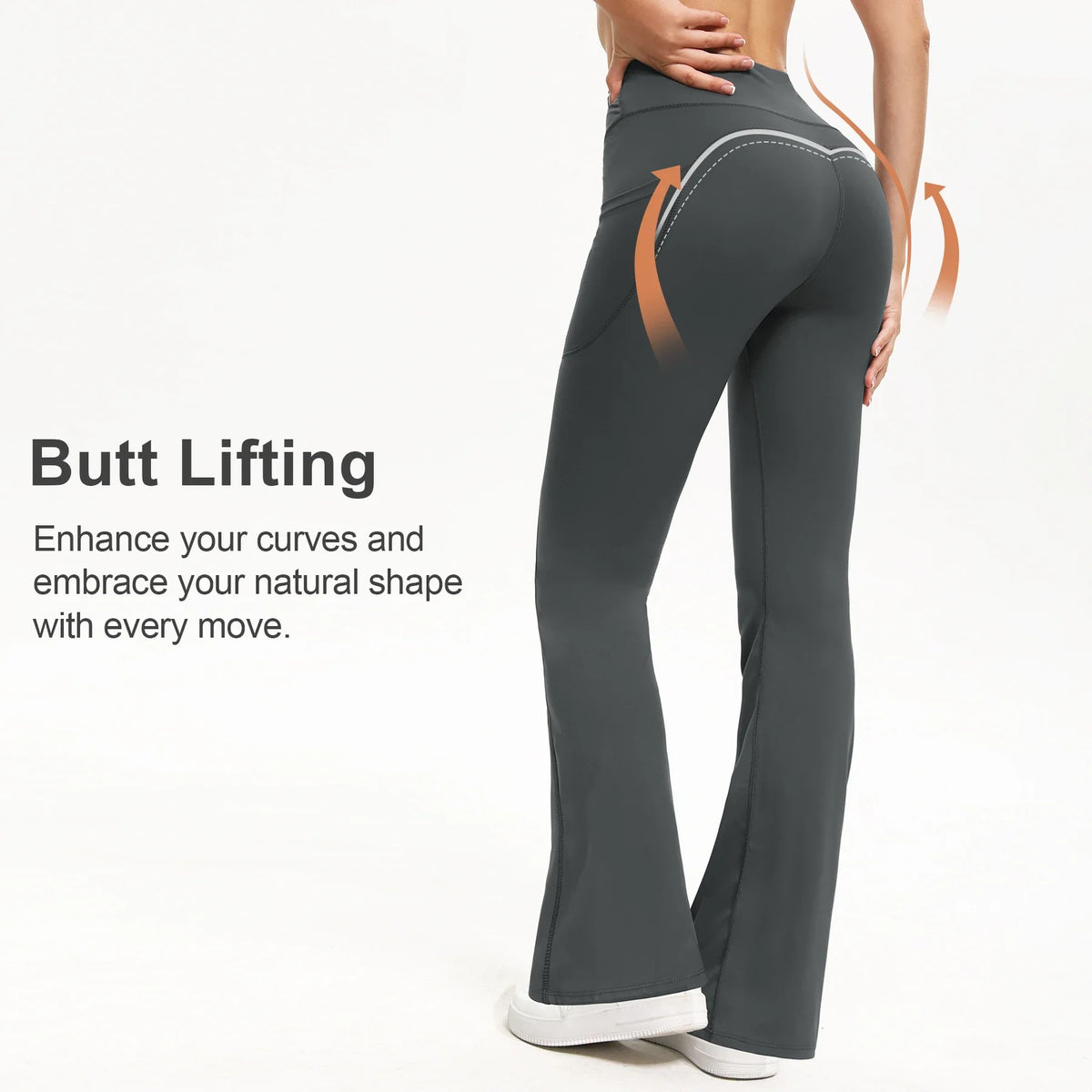 Women High Stretch Curved Seam Leggings For Gym And Fitness
