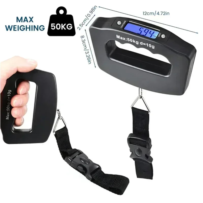 Portable Digital Luggage Scale With Backlit Display For Travel