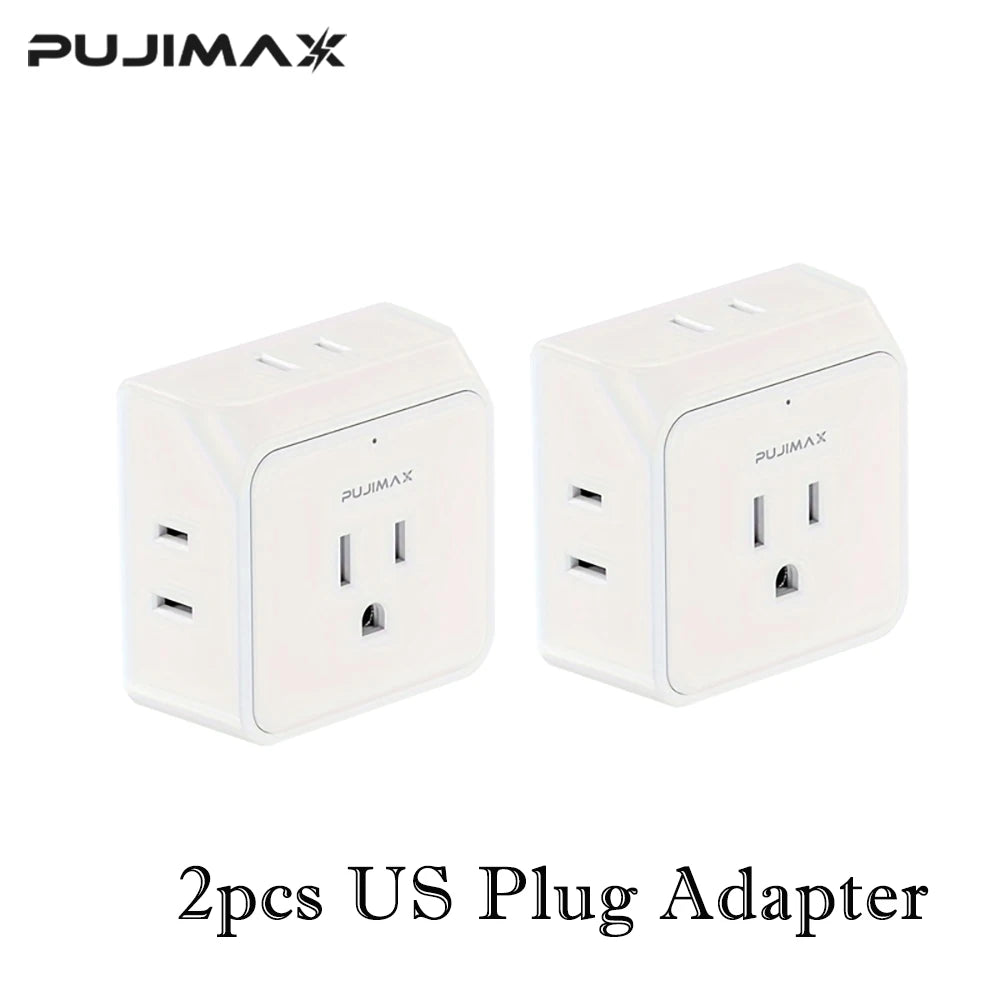 PUJIMAX Five Outlet US Plug Adapter Electrical Socket Splitter