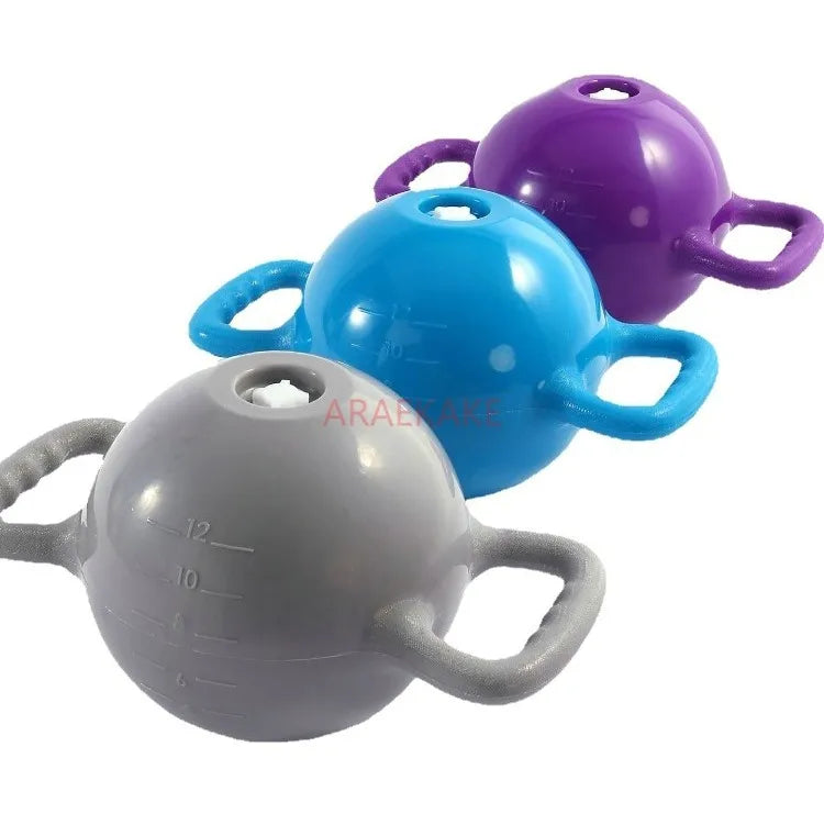 Kettlebell Fitness Squat, Adjustable Weight, Water Injection, Double Ear Handle Sports Equipment, Pilates Shaping