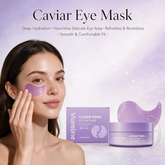 2026 New Caviar Infused Hydrogel Under Eye Patches 60 Count, Dual Nourishing Complex Hydrating Daily Eye Mask for All Skin Types, For Revitalized‑Looking Under‑Eye Skin, Perfect Holiday Gift for Halloween Thanksgiving Chr