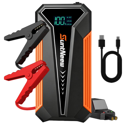 SuntNeew Portable Car Jump Starter Power Bank With LED Light