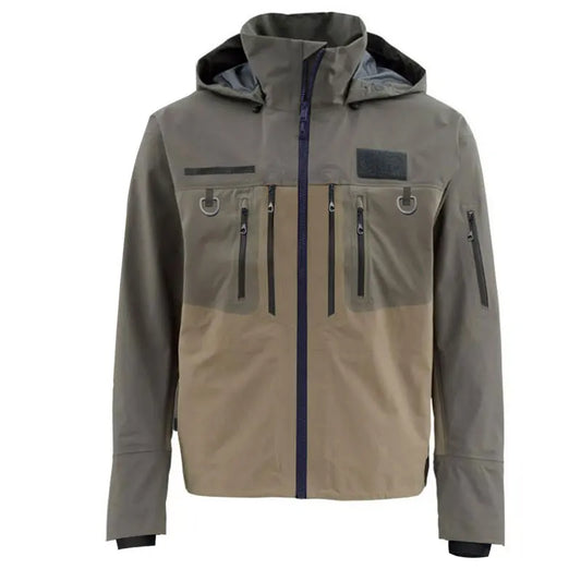 Hooded Wading Jacket Waterproof Breathable Men Fly Fishing Coat Multi Storage Pockets Outdoor Fishing Hunting Kayaking Rain Jacket