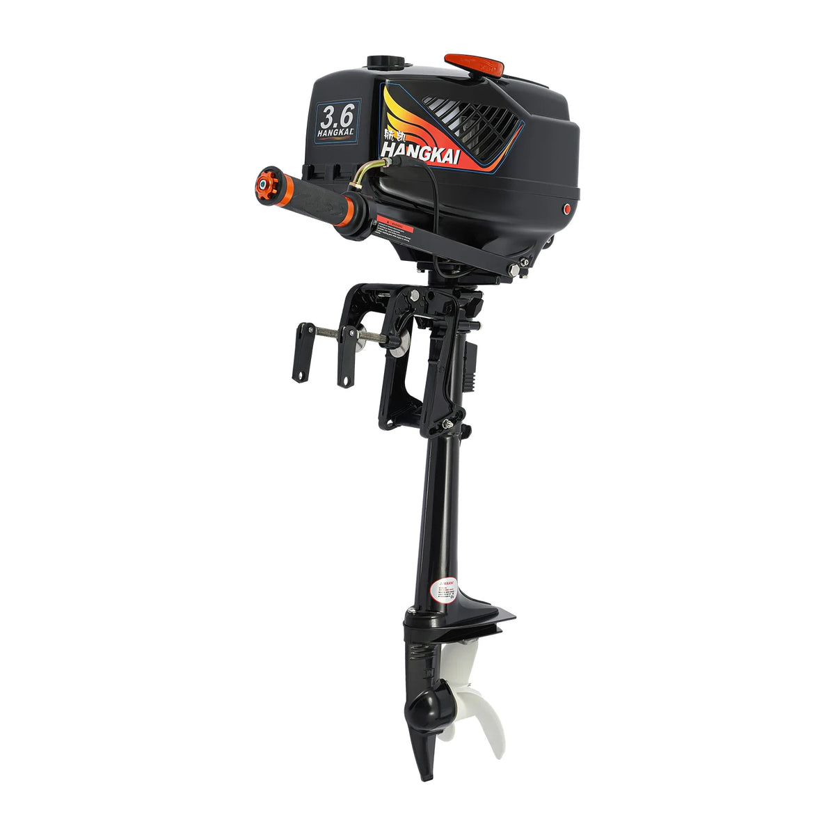 3.6HP Portable Marine Outboard Motor 2‑Stroke 55CC CDI Ignition for Fishing Boat Kayak Inflatable Dinghy Canoe