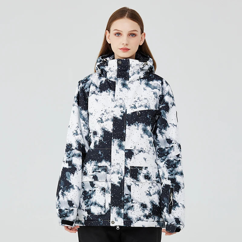Fashion, Women's, Waterproof Snow Suit Sets, Snowboarding Clothing, Ski Costumes, Winter Wear, Jacket, Strap Pant, Girl's