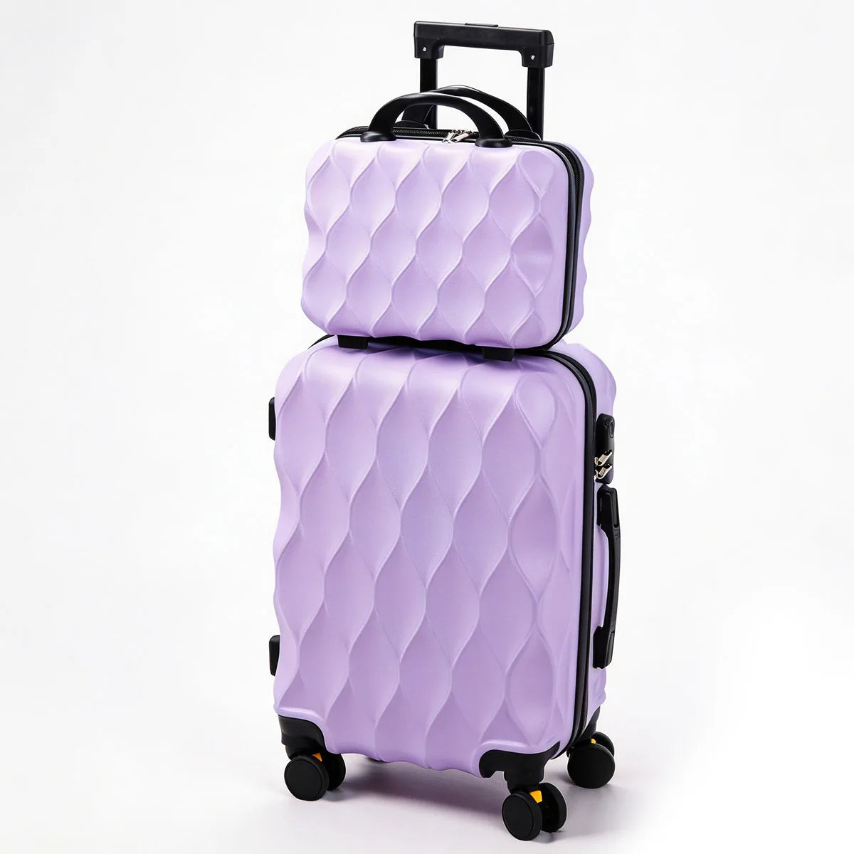2 Piece Hard Shell Luggage Set, 20 Inch Carry On Suitcase with Cosmetic Case, 360° Spinner Wheels TSA Lock Lightweight Travel Luggage for Airplane Trips