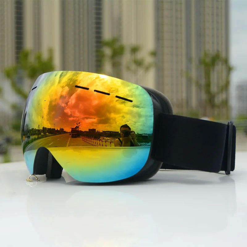 New Ski Goggles Men Women Double Layers Anti-fog Big Ski Mask UV400 Glasses Protection Skiing Winter Snow Snowboard Goggles