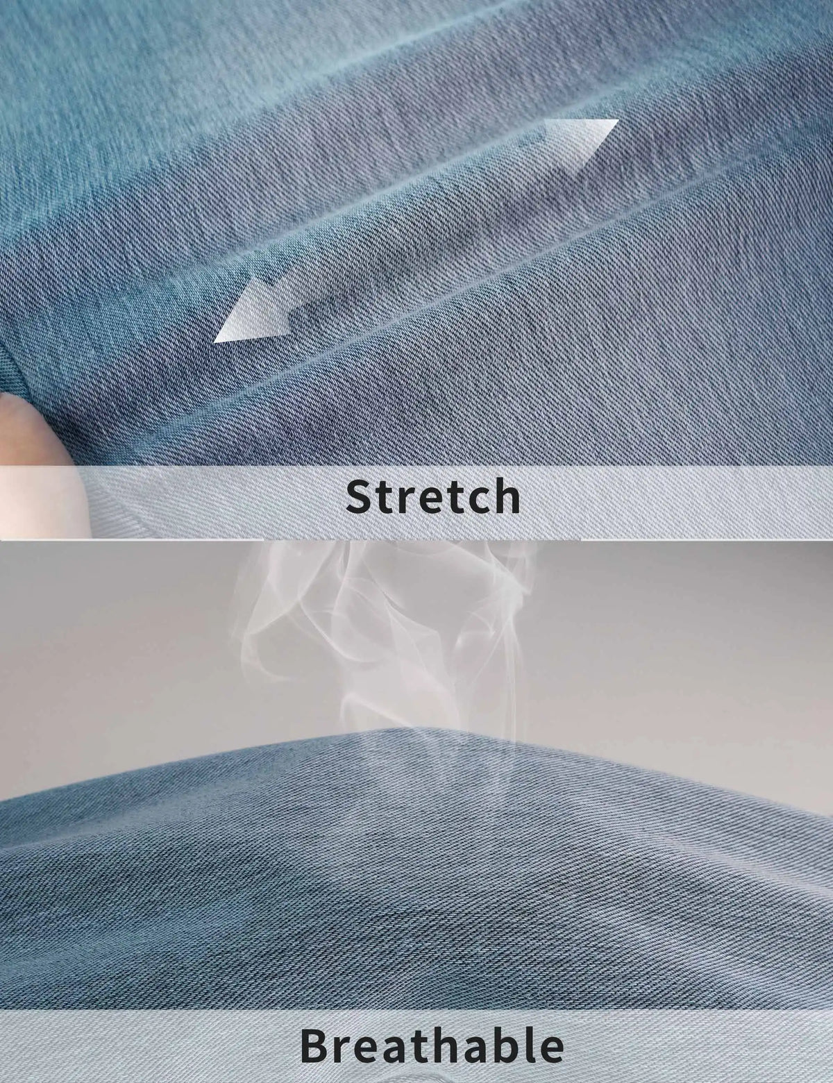 THE GYM PEOPLE Women's Stretchy U Back Wireless Bras V-Neck Strappy Denim Crop Tops Removable Pads